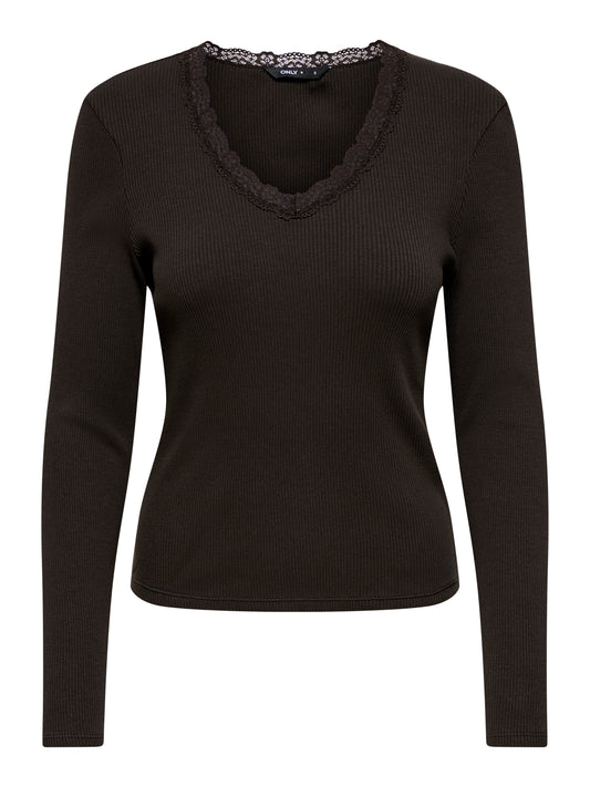 ONLSARA SHARAI L/S V-NECK TOP JRS