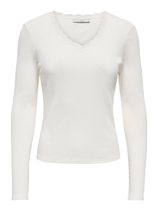 ONLSARA SHARAI L/S V-NECK TOP JRS NOOS
