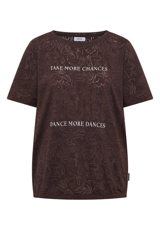 T-Shirt in Ausbrenner-Optik