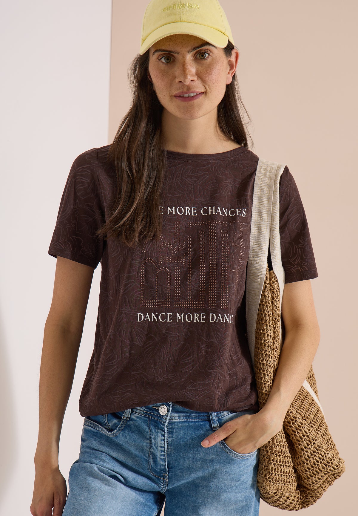 T-Shirt in Ausbrenner-Optik