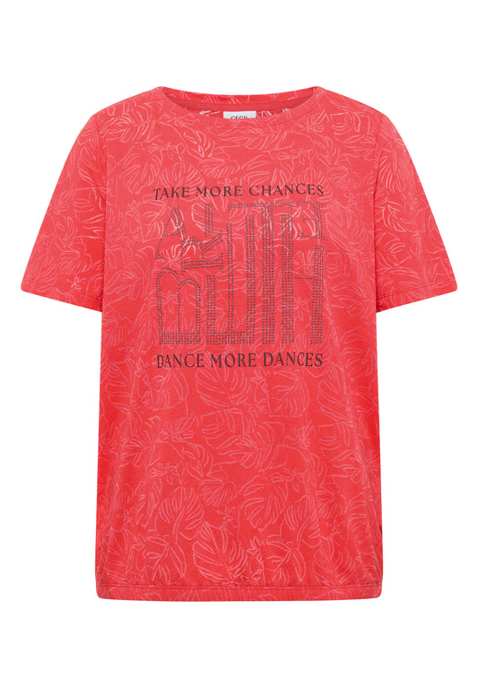 T-Shirt in Ausbrenner-Optik