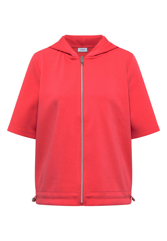 Kapuzenjacke mit seitlichen Tunnelzügen