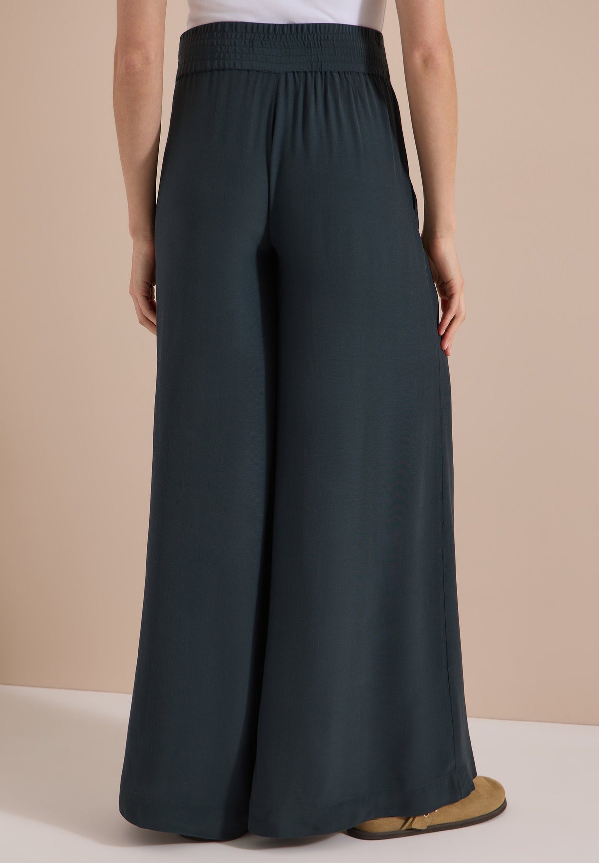 High Waist Wide Leg Hose im Loose Fit