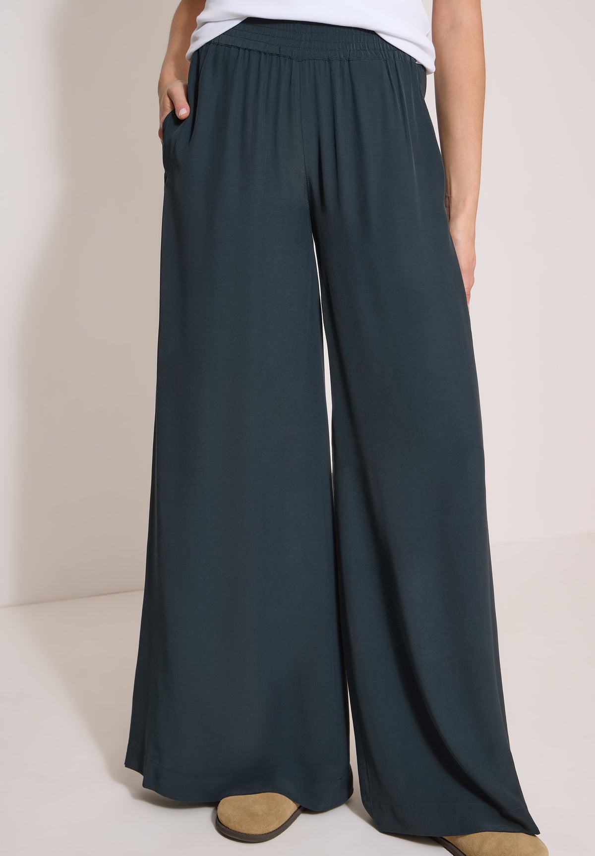 High Waist Wide Leg Hose im Loose Fit