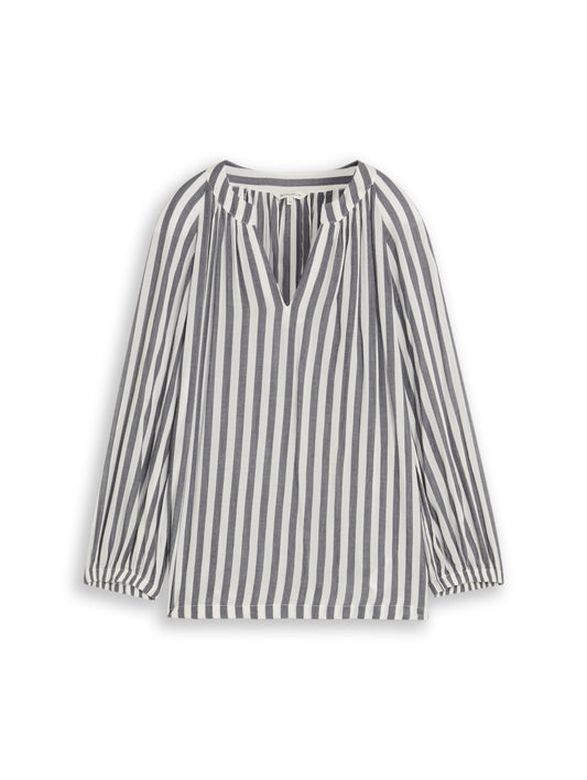Tunika Bluse mit Streifen