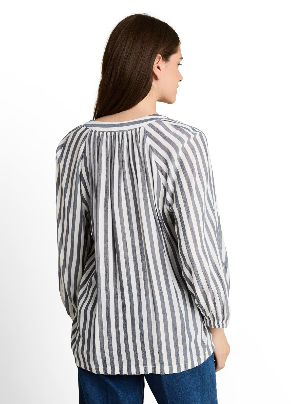 Tunika Bluse mit Streifen