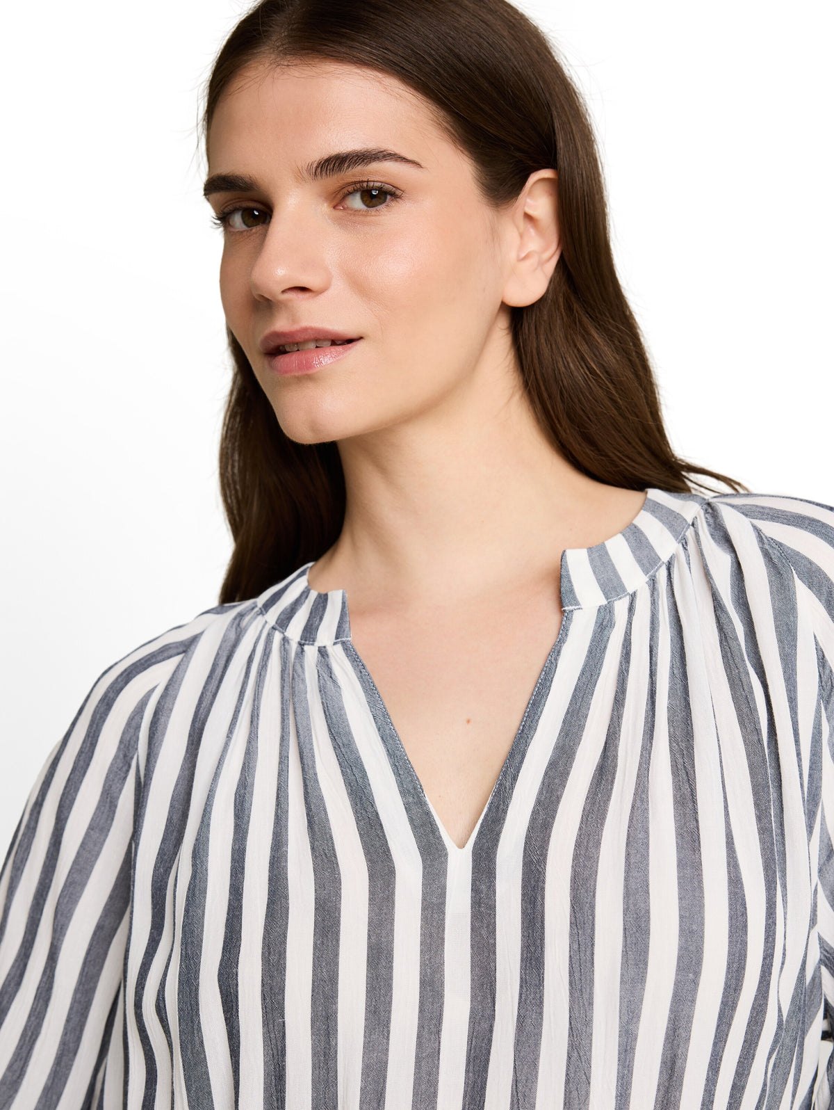 Tunika Bluse mit Streifen
