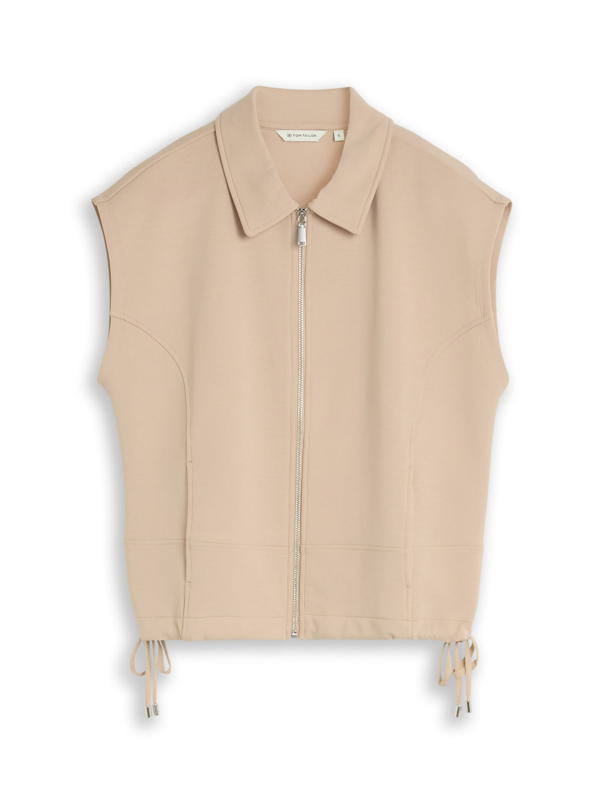 Loose Fit Sweatweste mit Kragen
