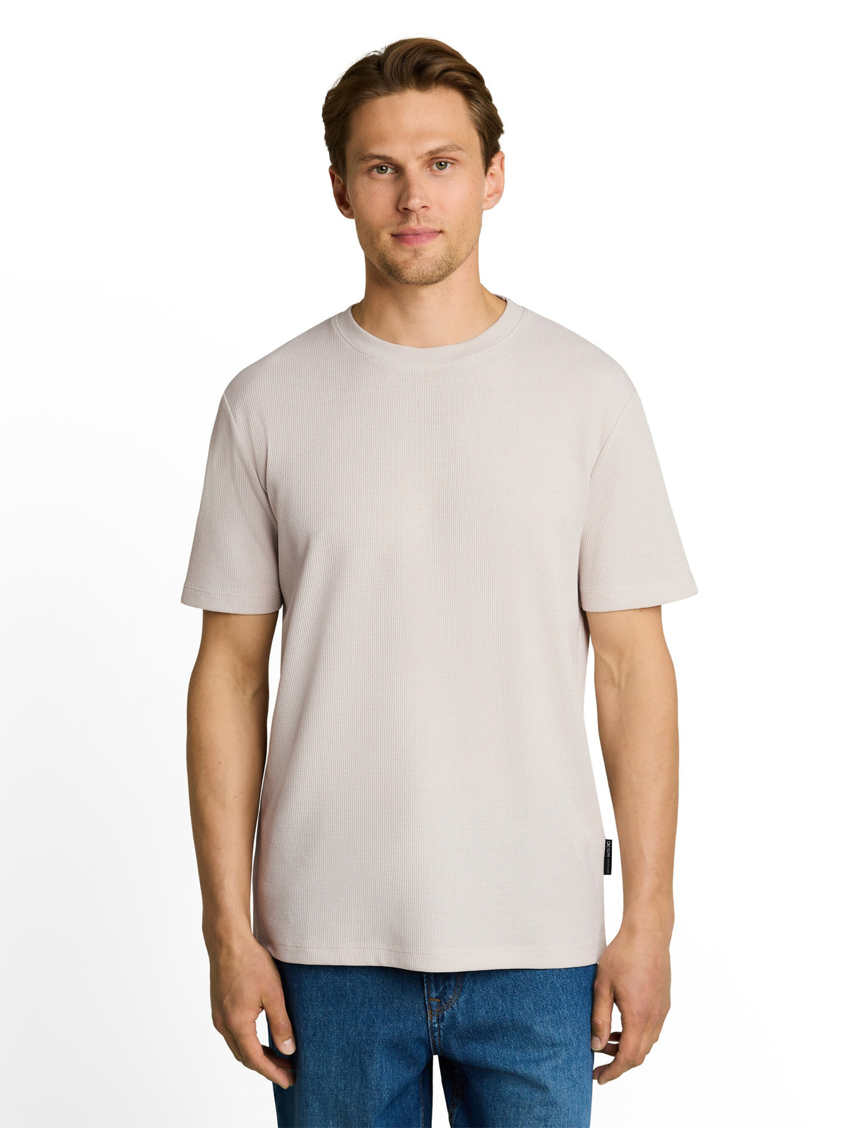 T-Shirt mit Waffelstruktur