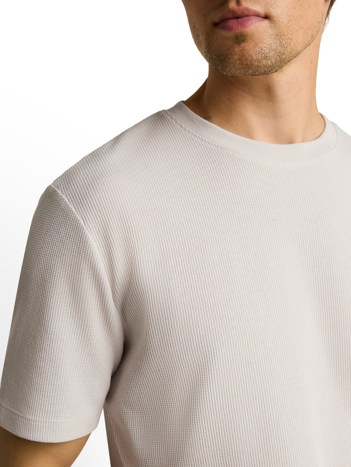 T-Shirt mit Waffelstruktur