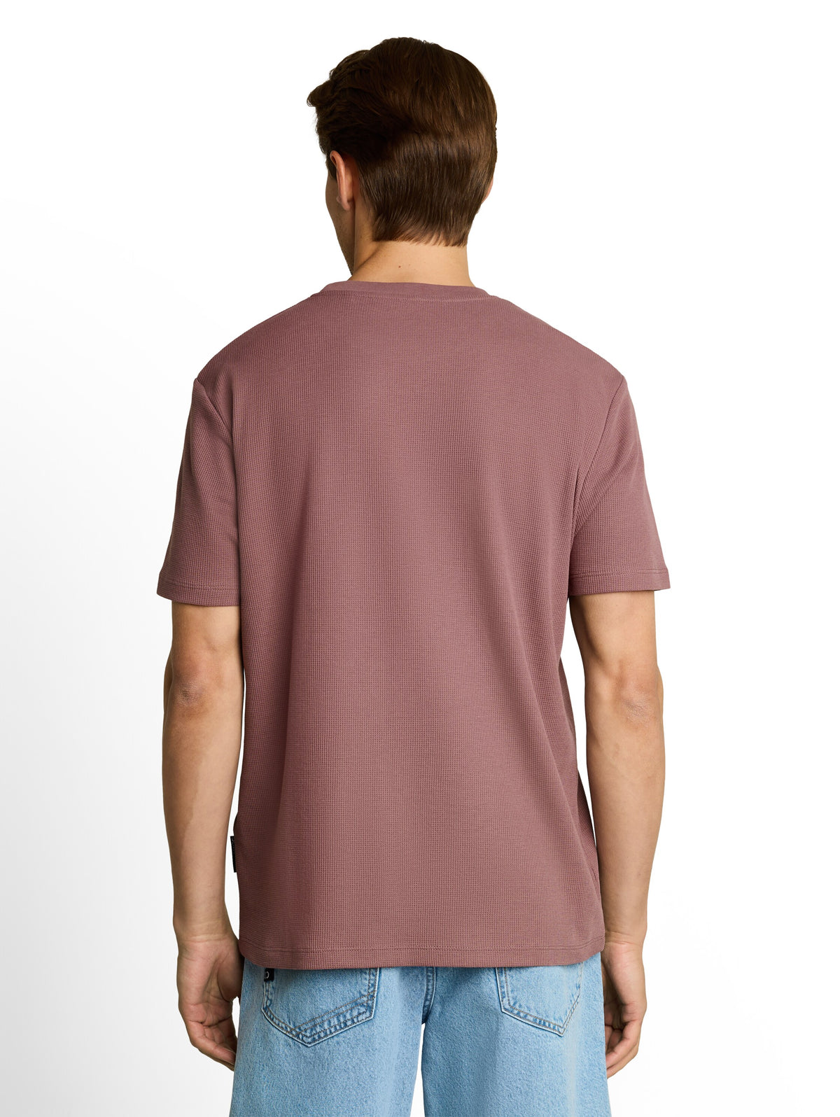 T-Shirt mit Waffelstruktur