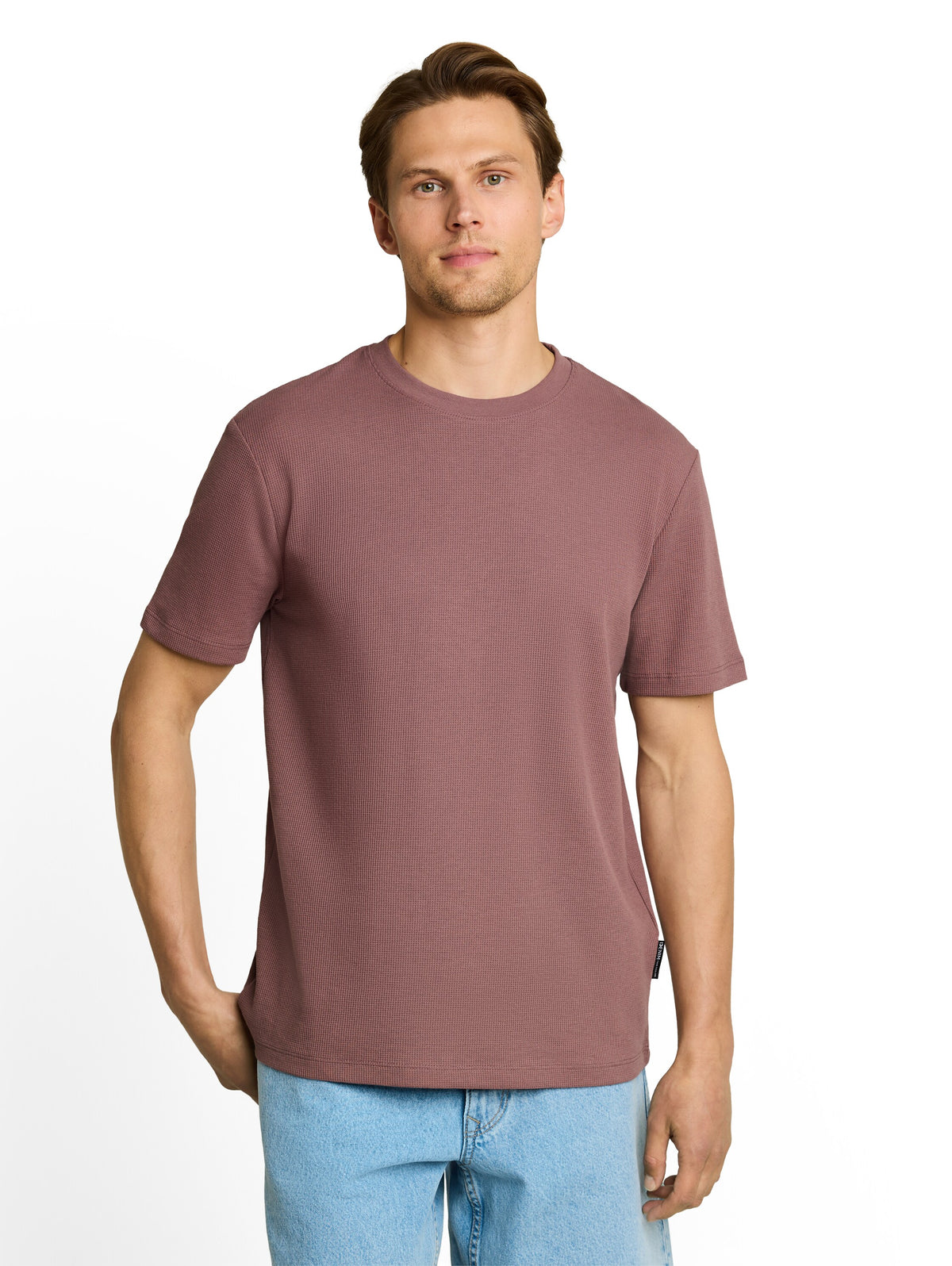 T-Shirt mit Waffelstruktur