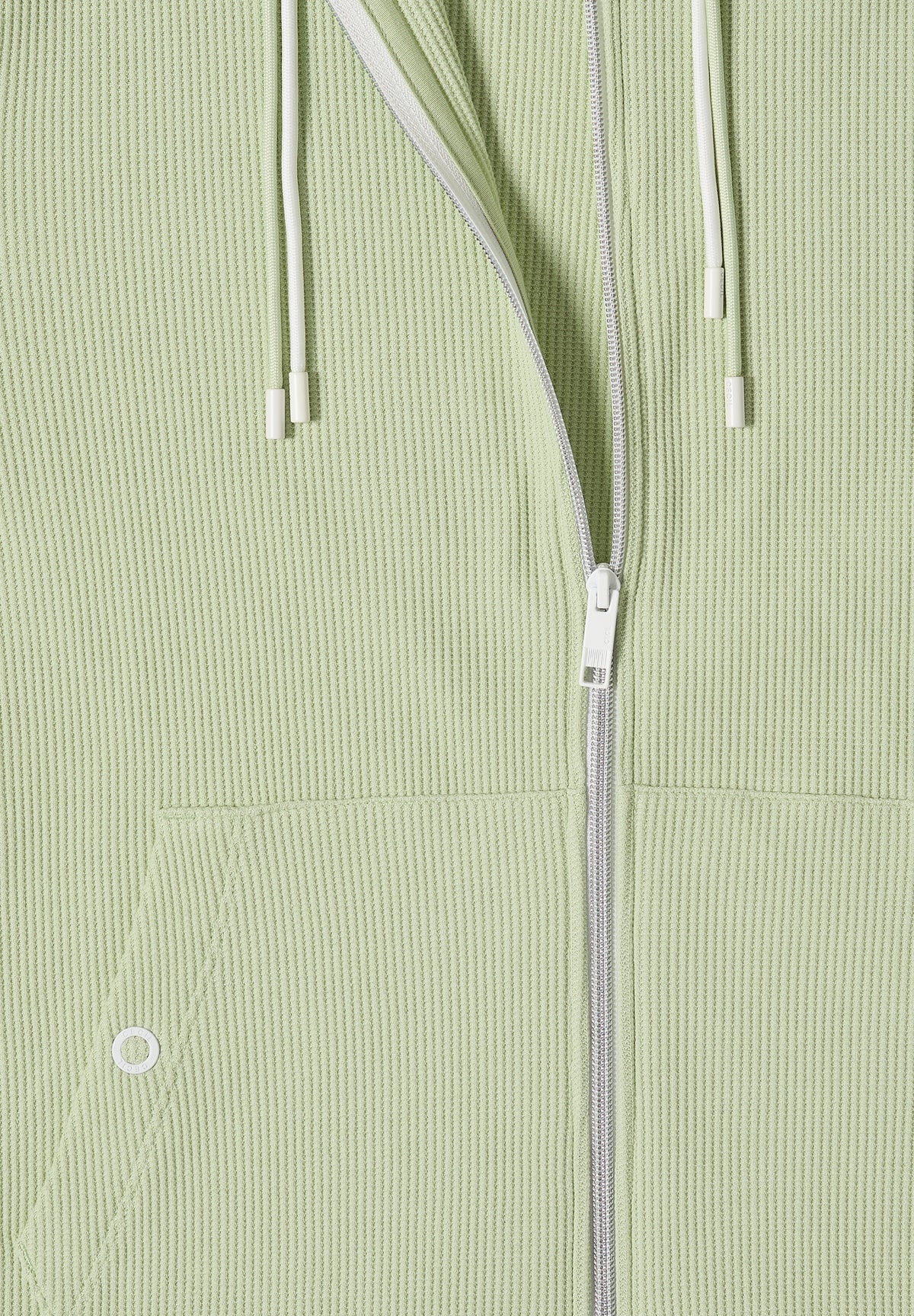 Langarm Jacke mit Kapuze und Struktur