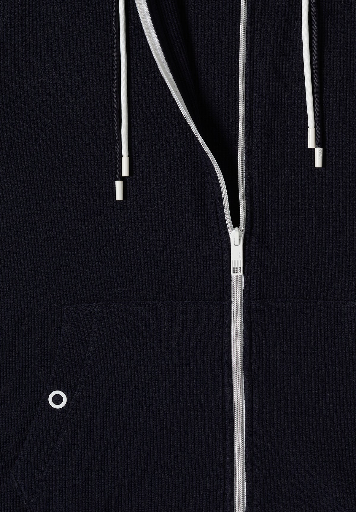 Langarm Jacke mit Kapuze und Struktur