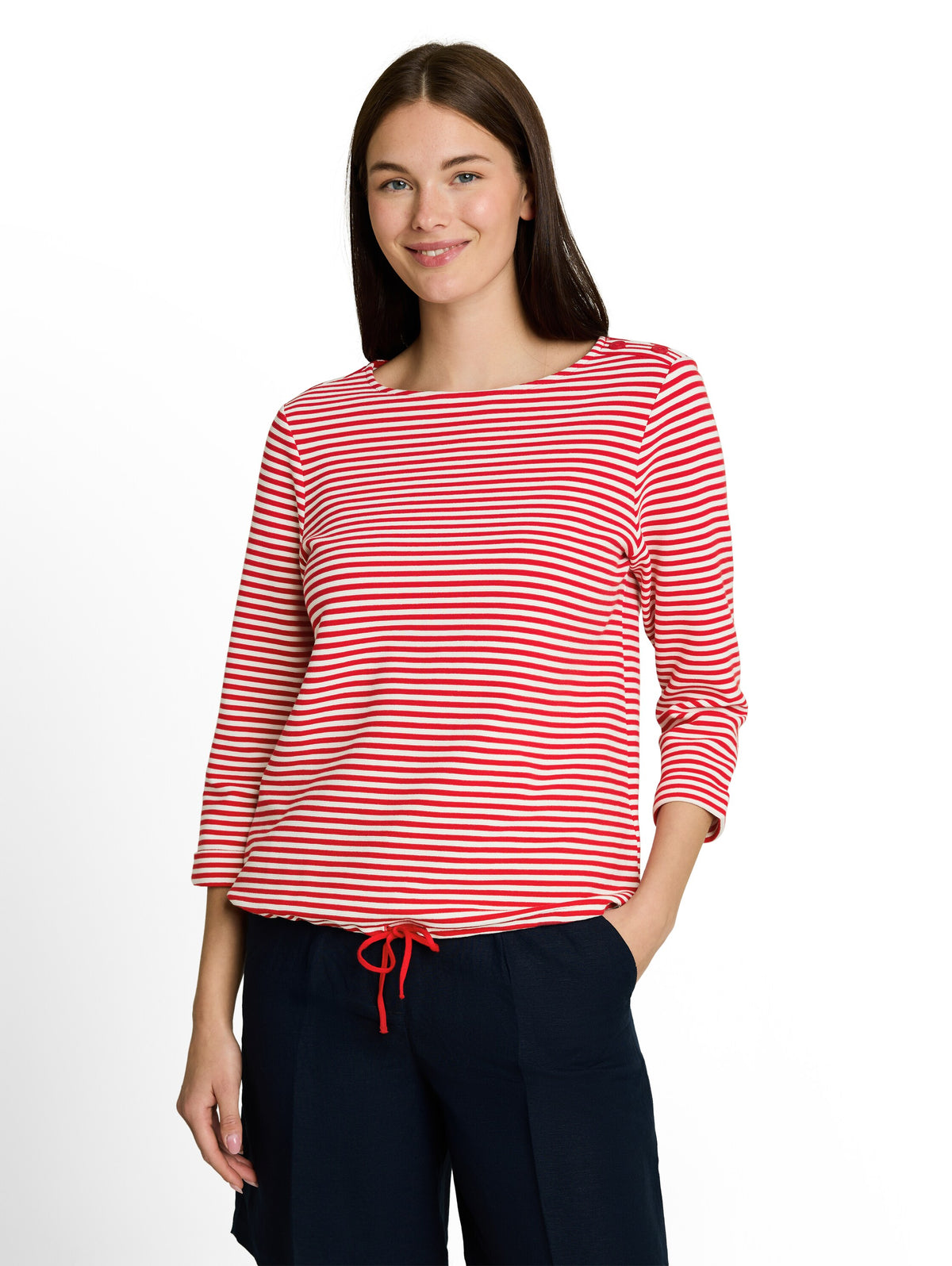 Langarmshirt mit Knopf-Details