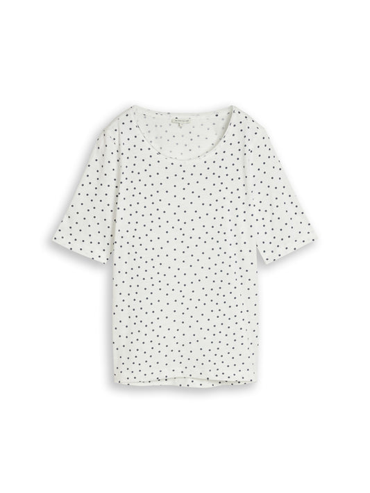 T-Shirt mit Punktemuster