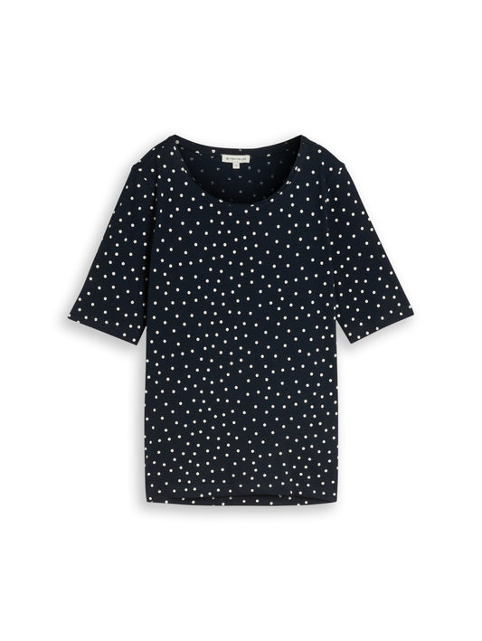 T-Shirt mit Punktemuster