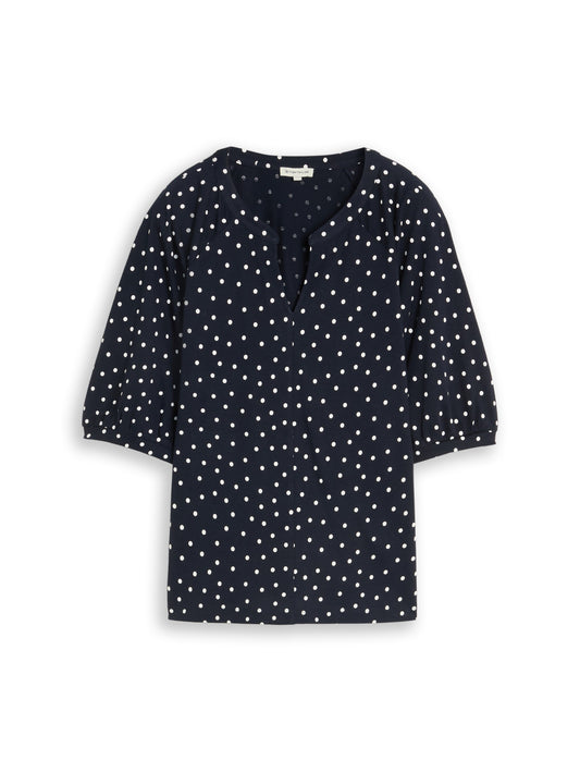 T-Shirt mit Punktemuster
