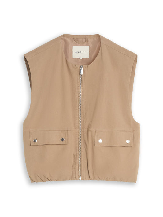 Loose Fit Weste mit Taschen