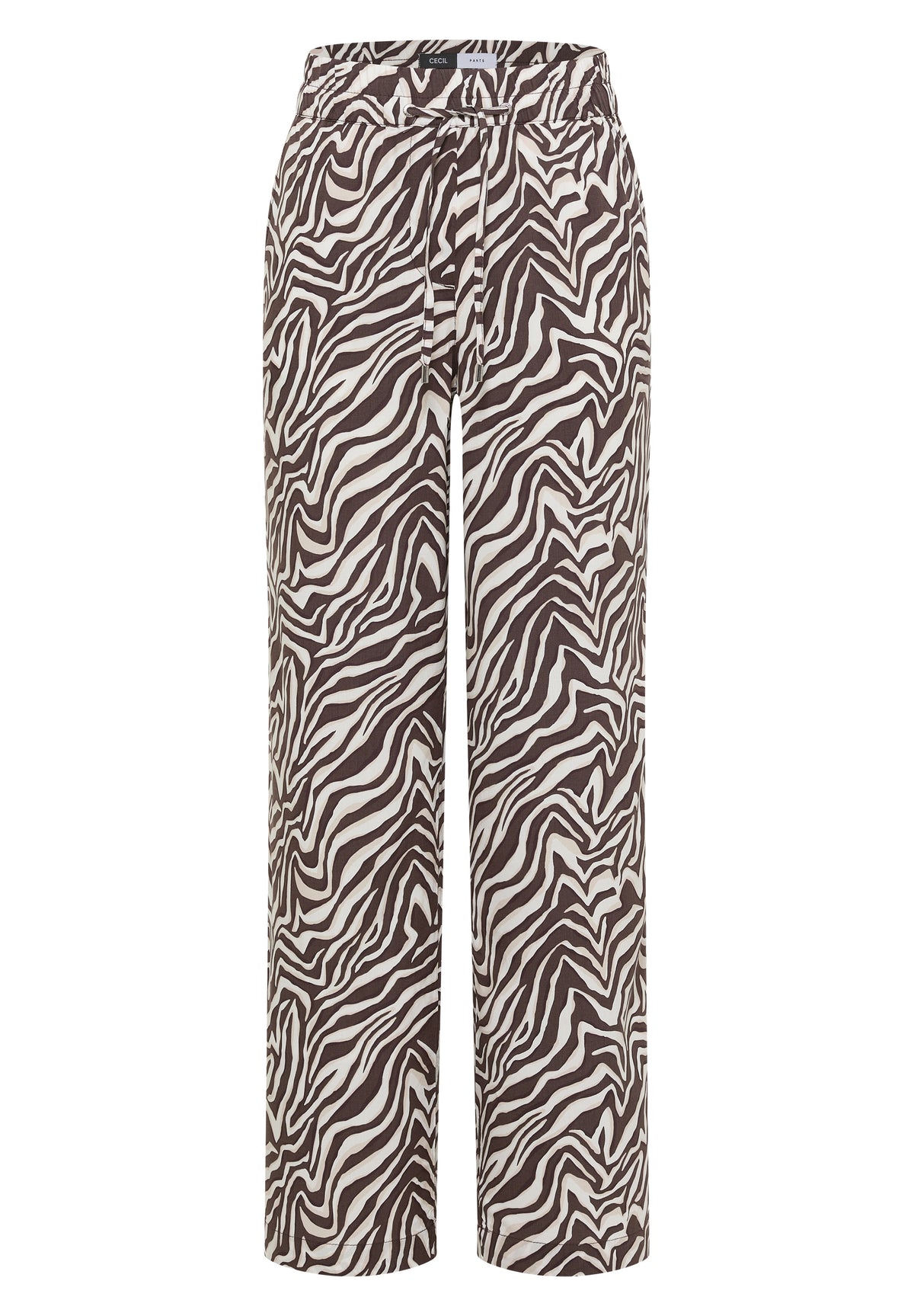 Straight Leg Hose mit Zebraprint