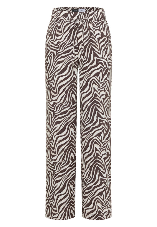 Straight Leg Hose mit Zebraprint