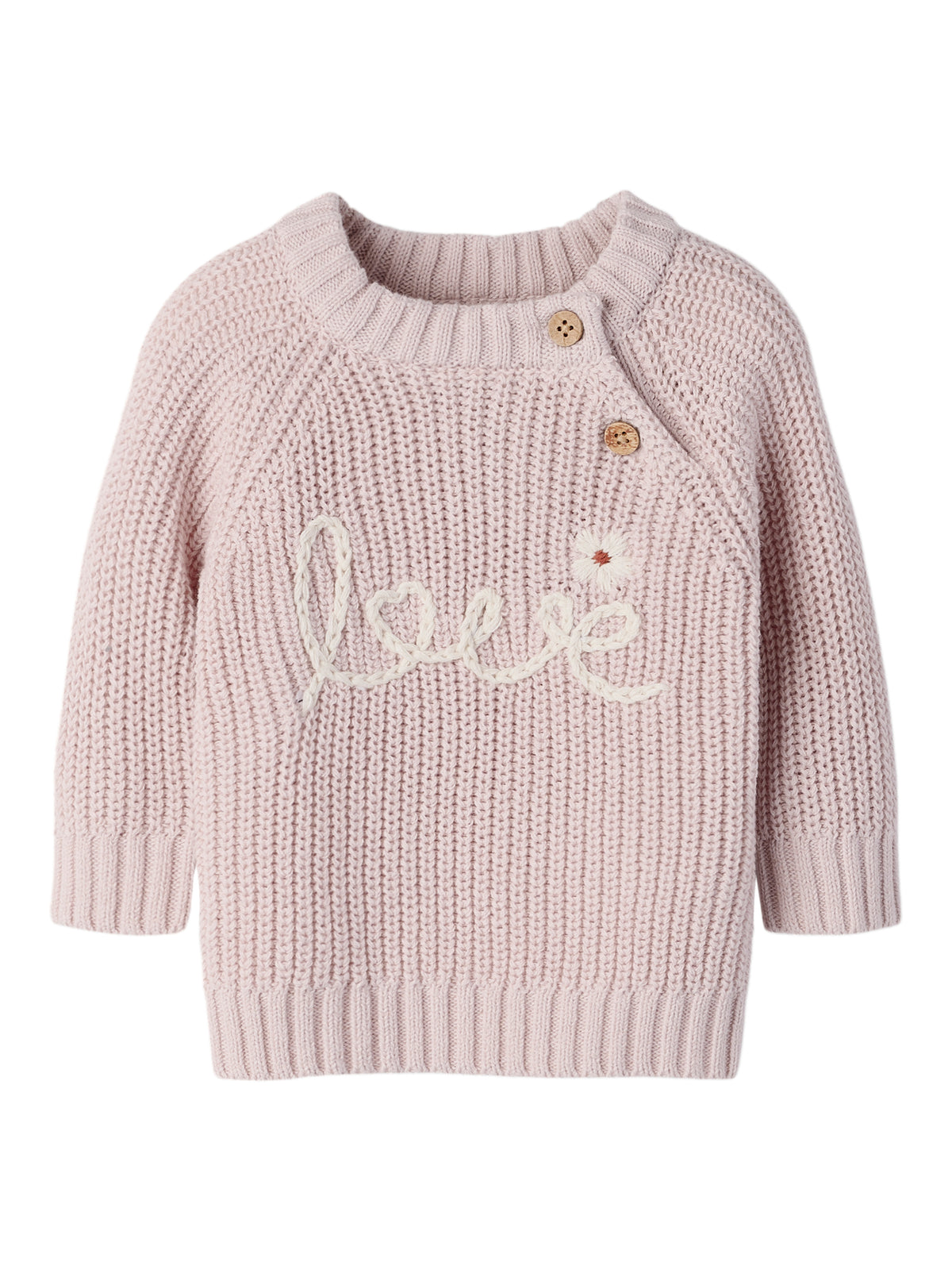 NBFEMLEN EMB LS KNIT LIL