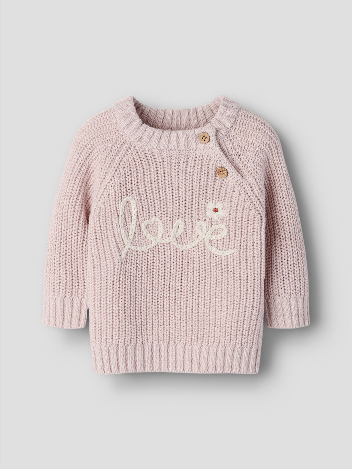 NBFEMLEN EMB LS KNIT LIL