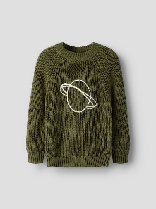 NMMEMLEN EMB KNIT LIL