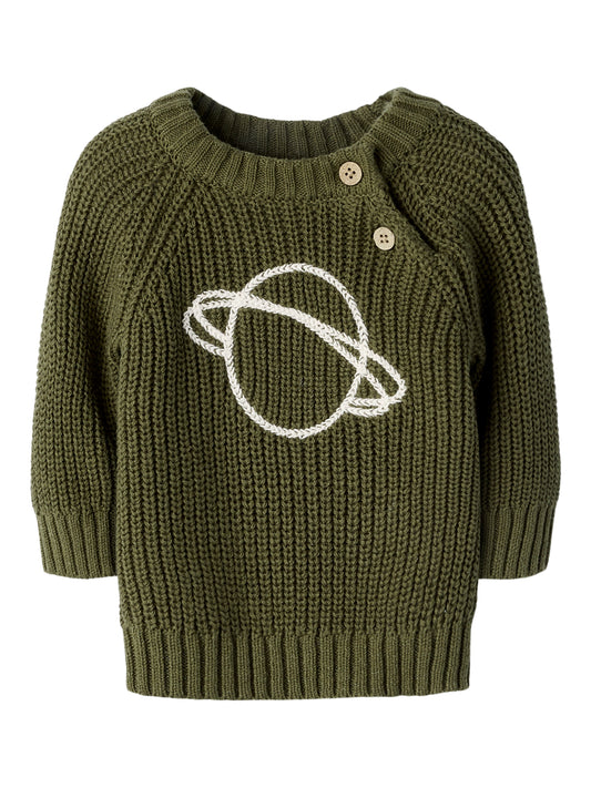 NBMEMLEN EMB LS KNIT LIL