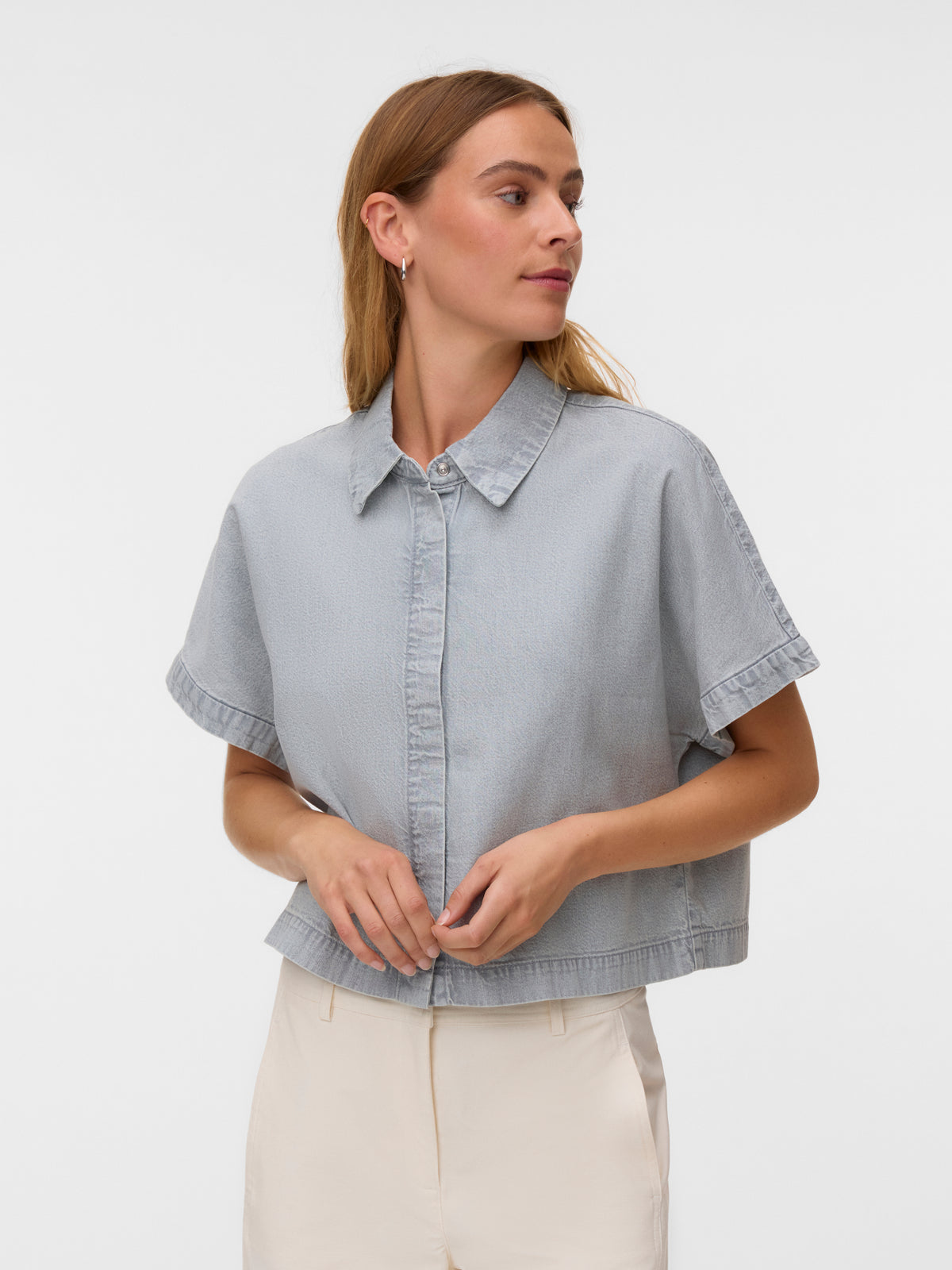 VMINGEBORG SS DENIM SHIRT MIX