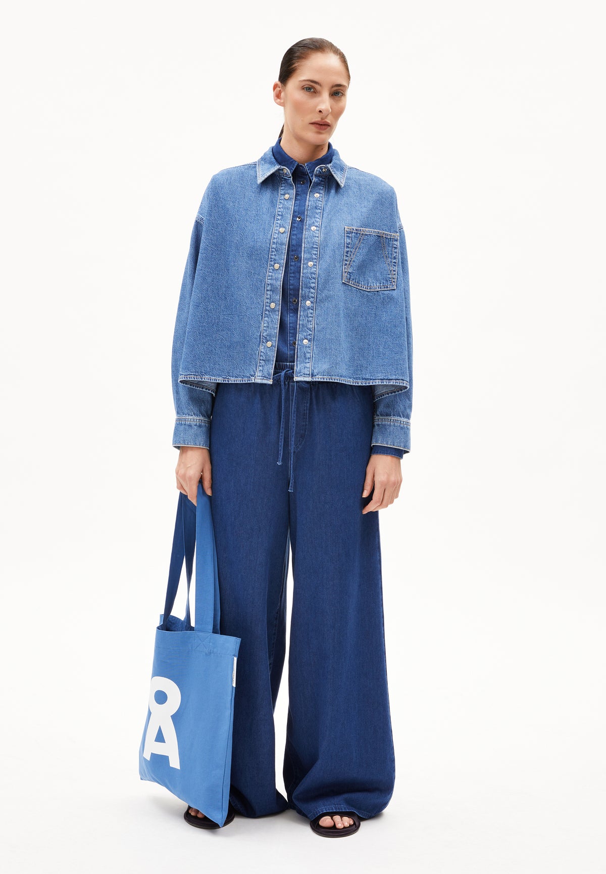 NALAANI DENIM BLOUSE