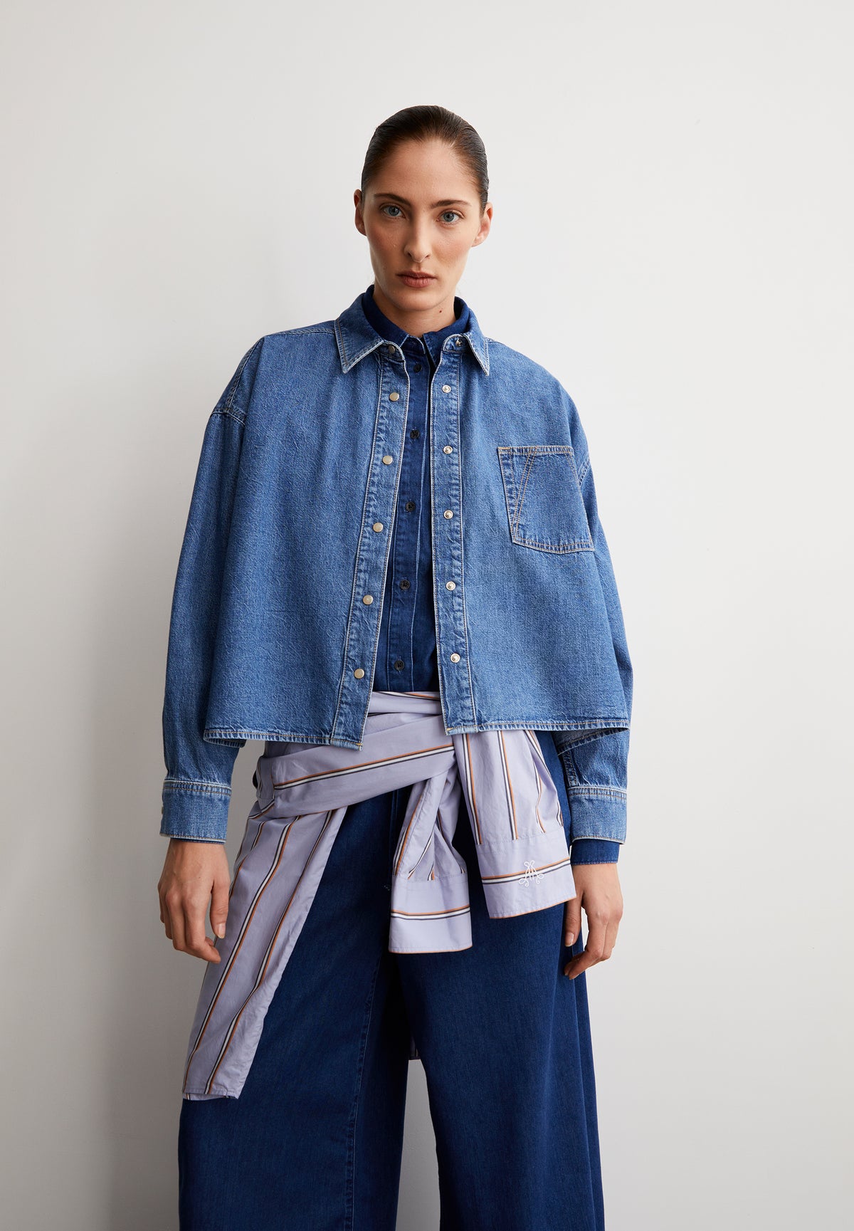 NALAANI DENIM BLOUSE