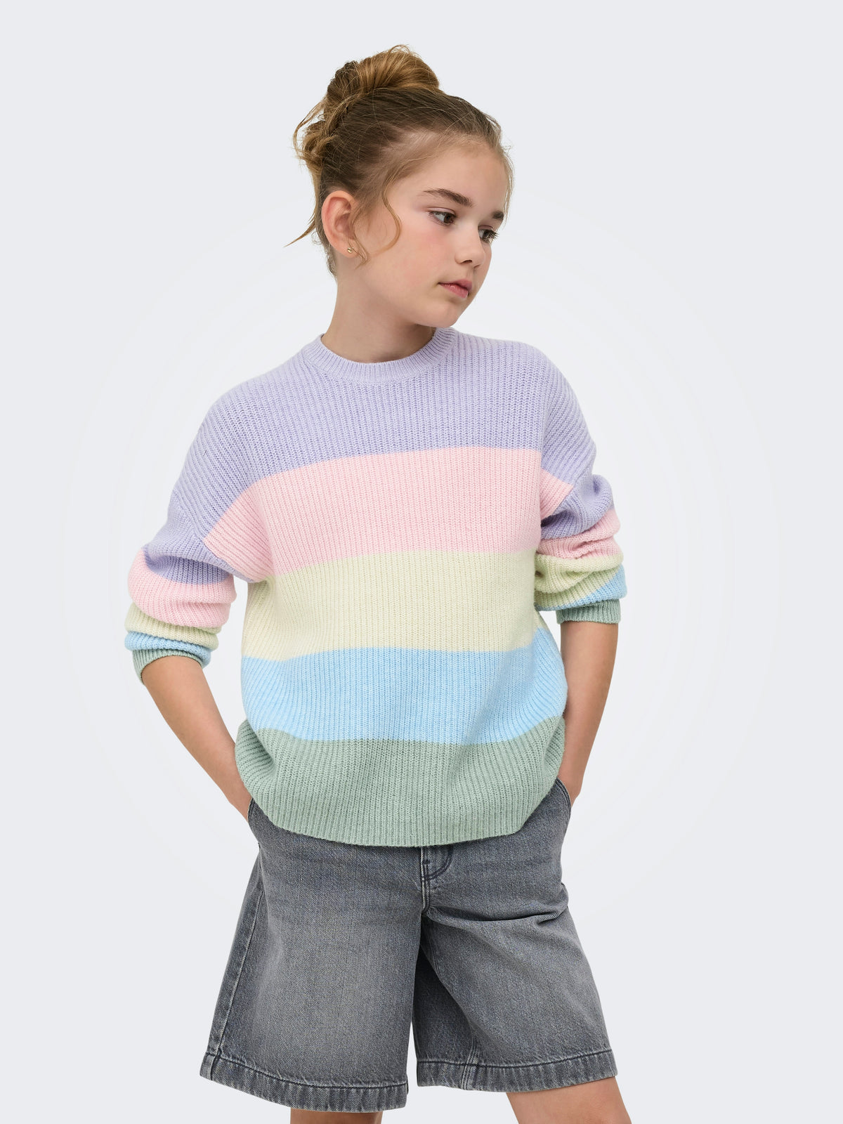 KOGSANDY L/S STRIPE PULLOVER KNT NOOS