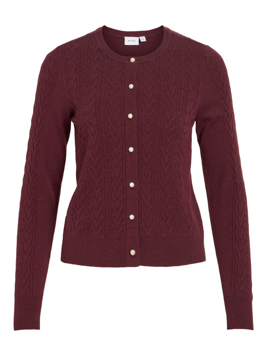 VIKERRY CABLE L/S KNIT CARDIGAN-NOOS