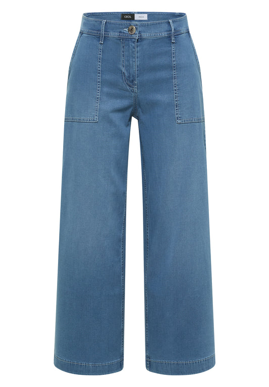 High Waist Wide Leg Jeans im Loose Fit