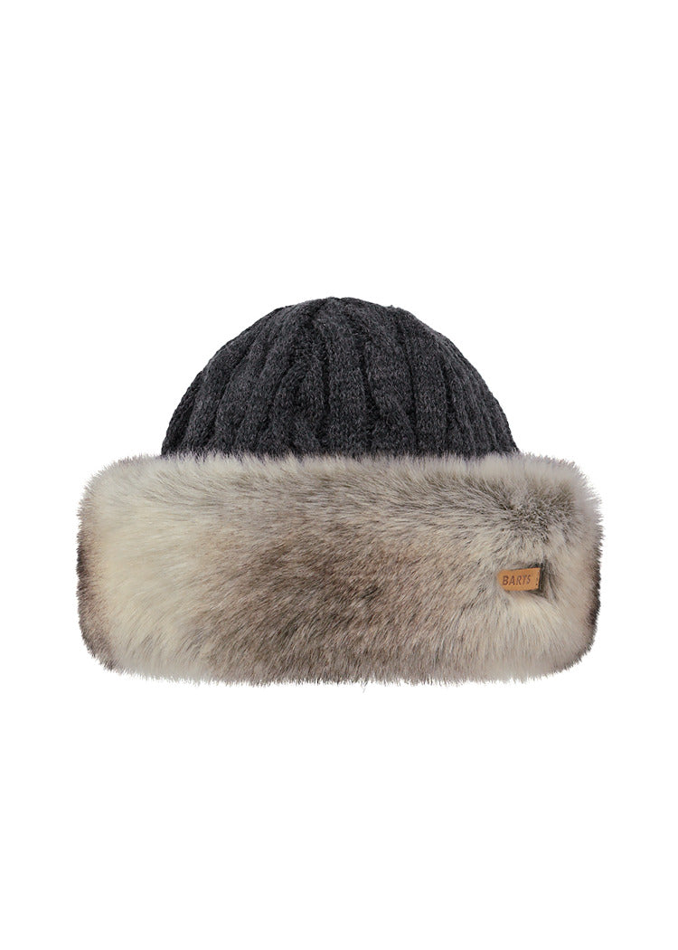 Fur Cable Bandhat, heather brown