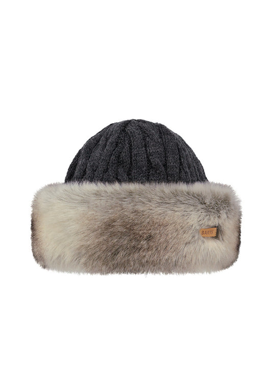 Fur Cable Bandhat, heather brown