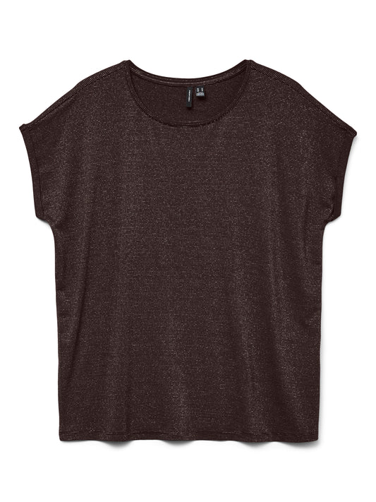 VMLAVA GLITTER SS TOP STRIPE LX JRS NOOS