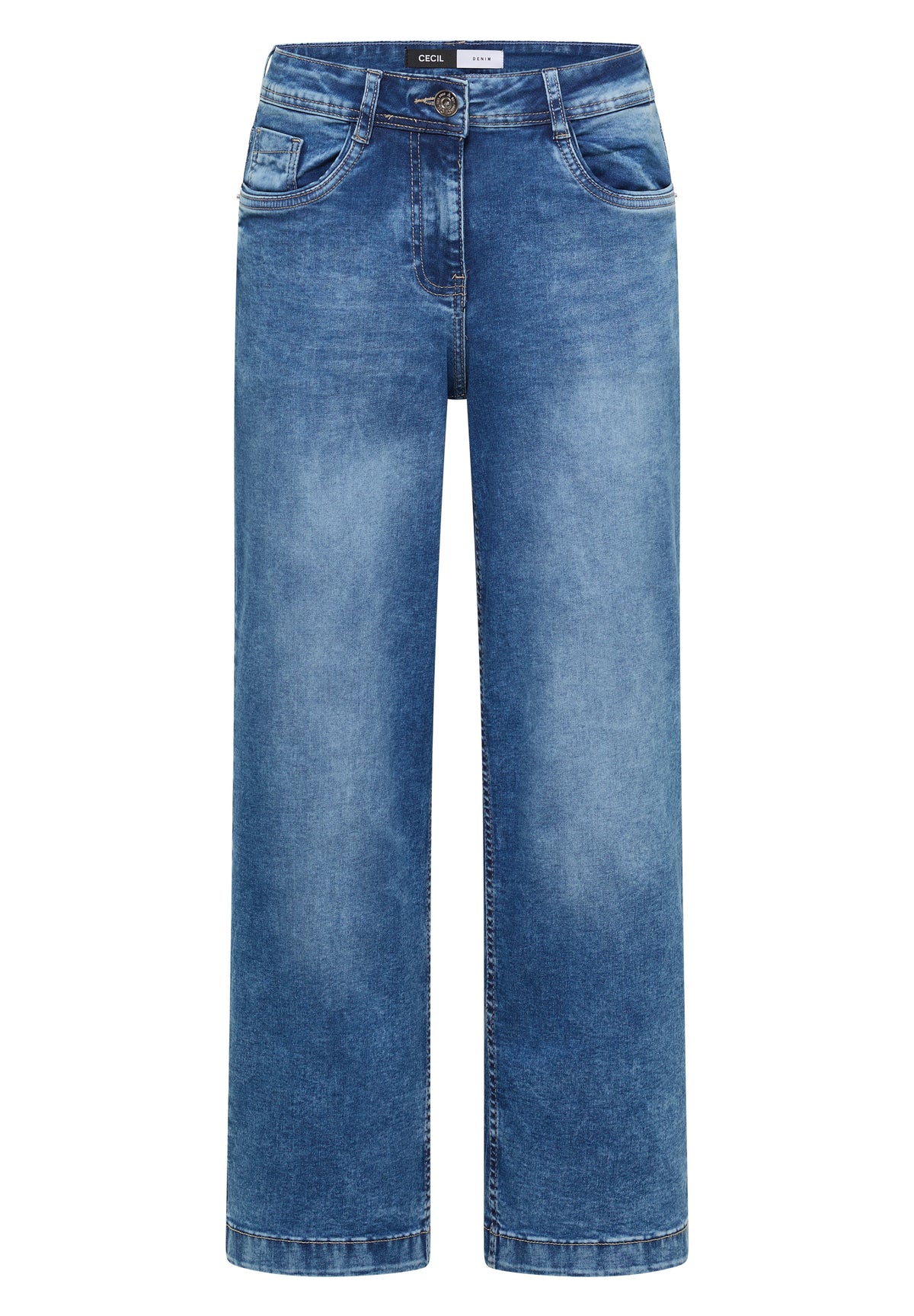 High Waist Wide Leg Jeans im Loose Fit