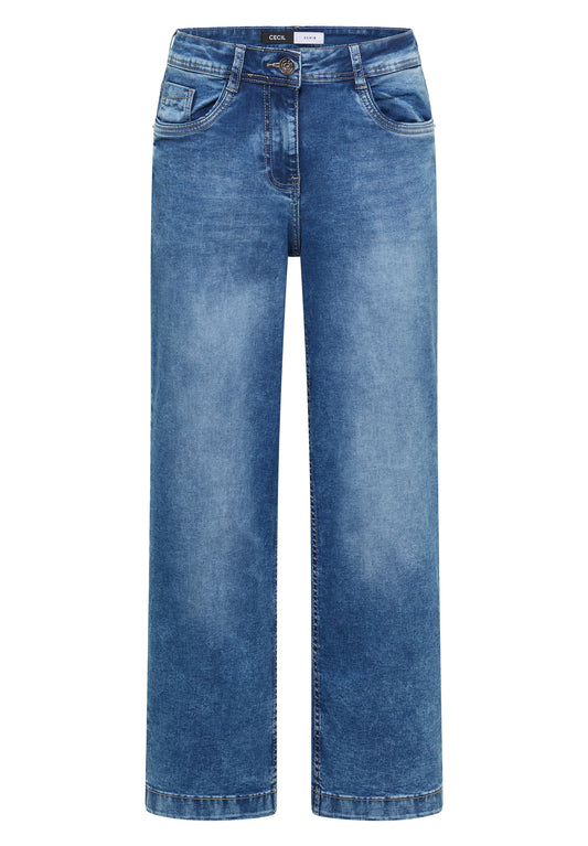 High Waist Wide Leg Jeans im Loose Fit