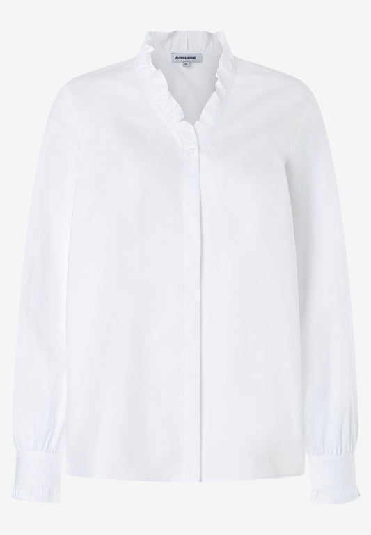 Bluse mit Rüschenkragen