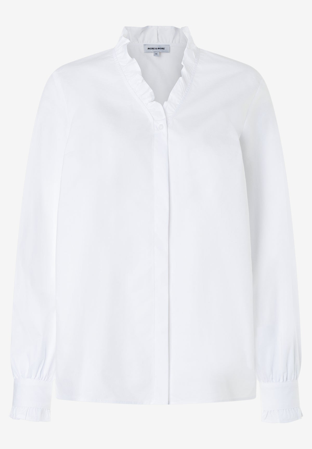 Bluse mit Rüschenkragen
