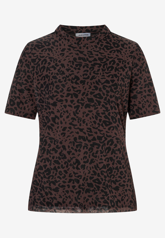 Meshshirt mit Leomuster