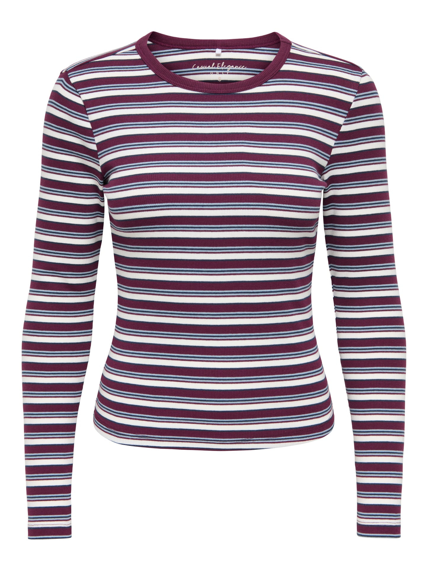 ONLVAL L/S O-NECK STRIPE TOP JRS