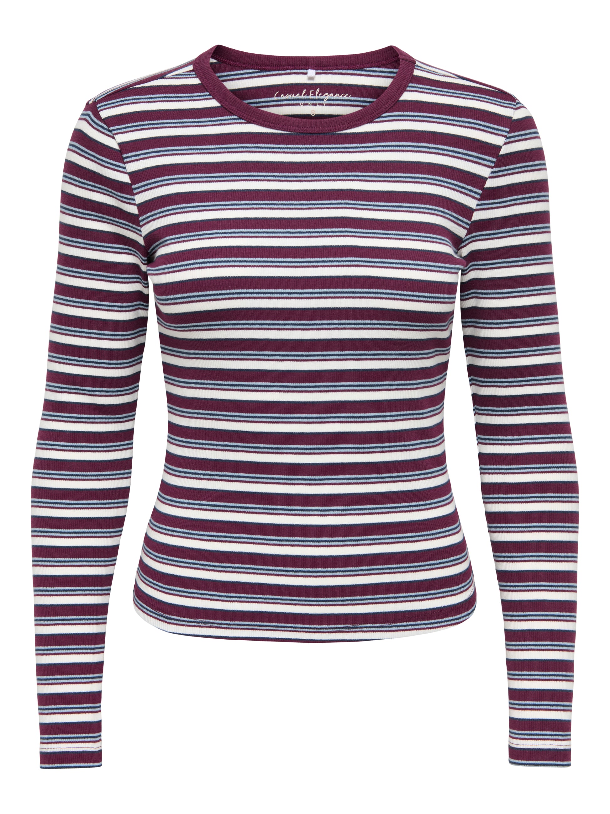 ONLVAL L/S O-NECK STRIPE TOP JRS