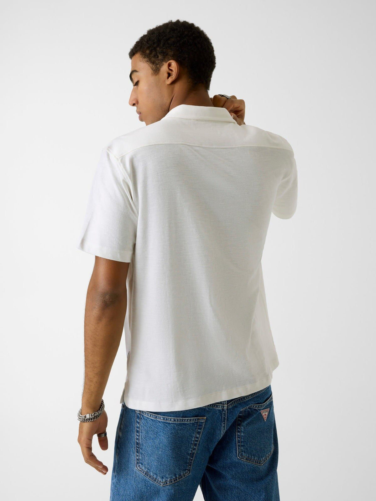 GJ REG FIT SLUB PIQUE SS SHIRT
