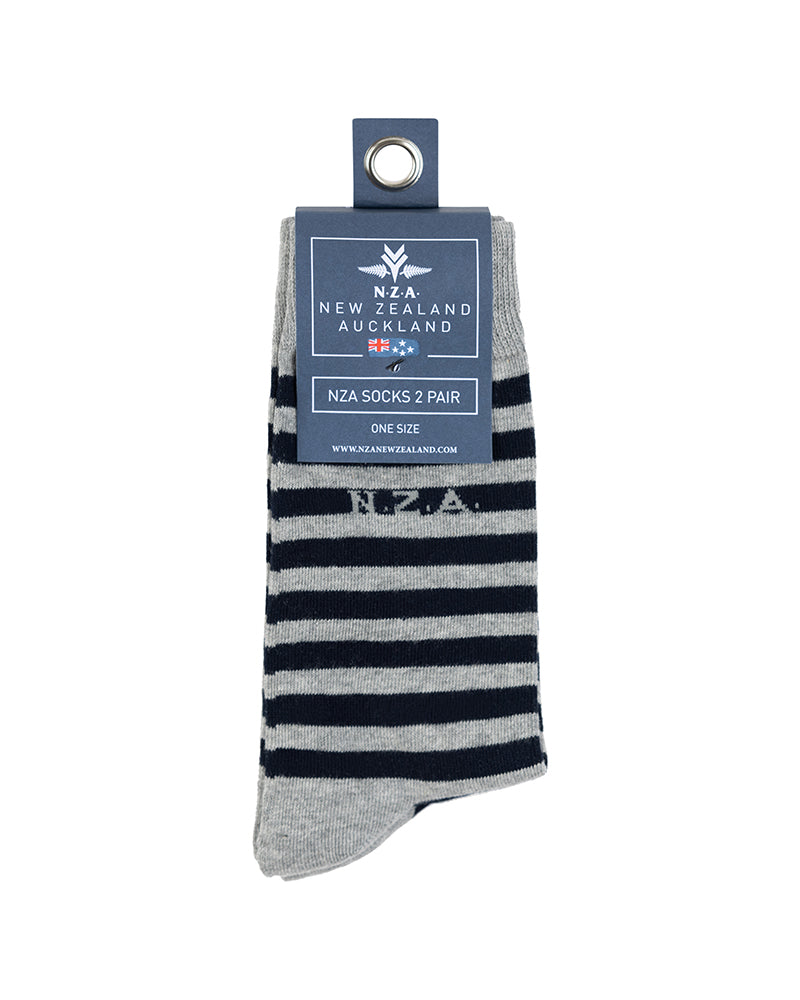2-pack socks, NAVY/GREY MELANGE