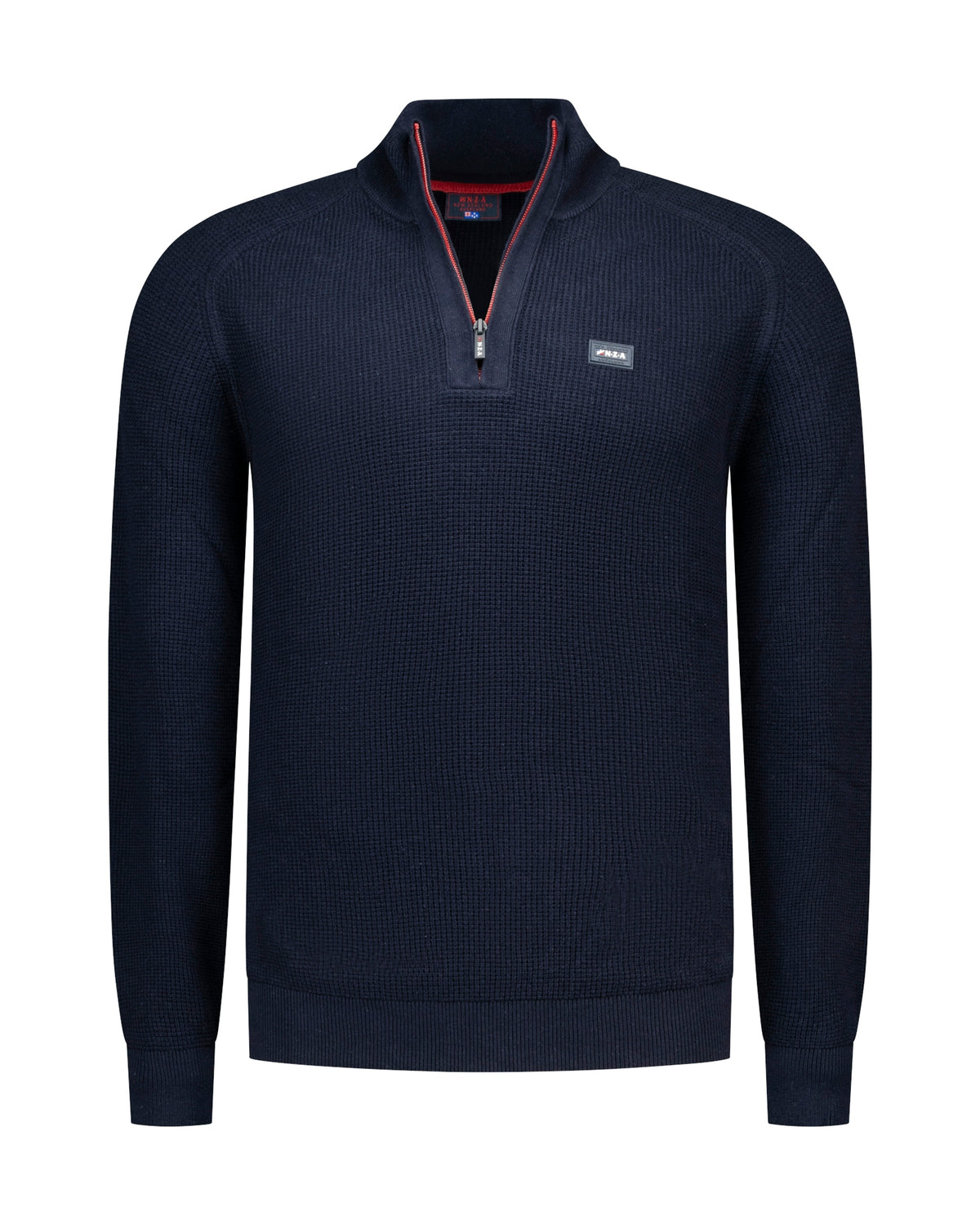 PULLOVER HALF ZIP, OXFORD NAVY MELANGE