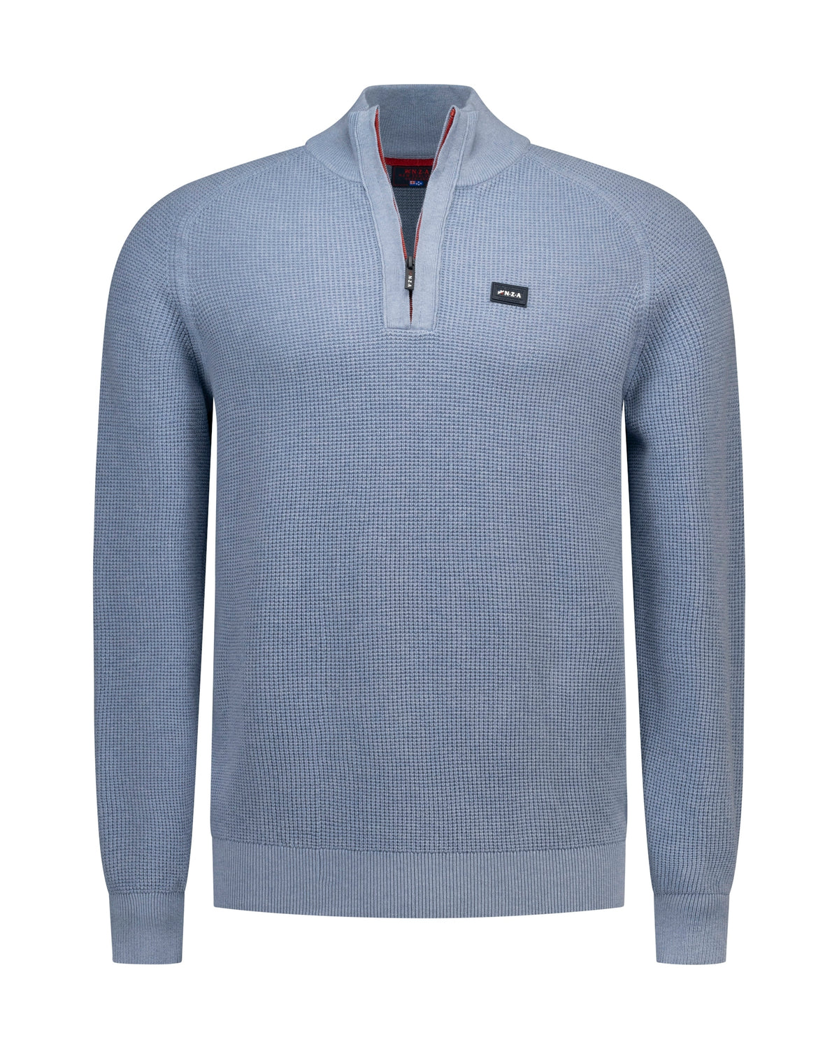 PULLOVER HALF ZIP, SOFT OCEAN MELANGE