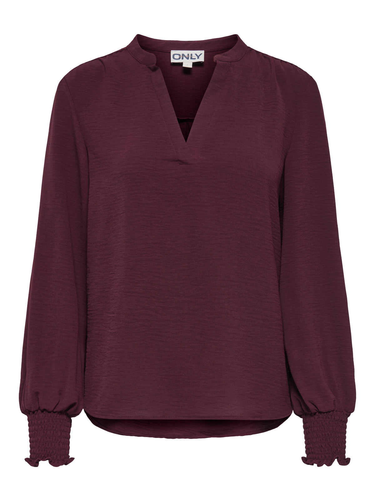 ONLMETTE V-NECK LS SMOCK TOP NOOS WVN
